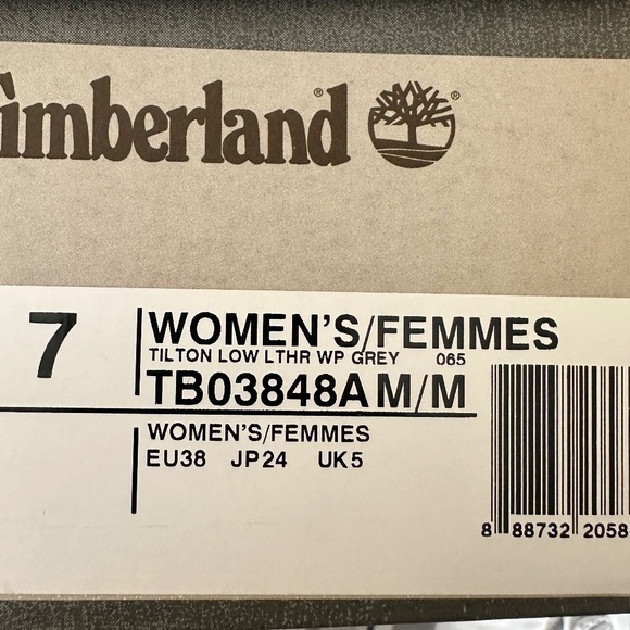 Brand new in box Timberland Tilton Low Leather Waterproof Hiking Trail shoe Sz 7 - Picture 5 of 6